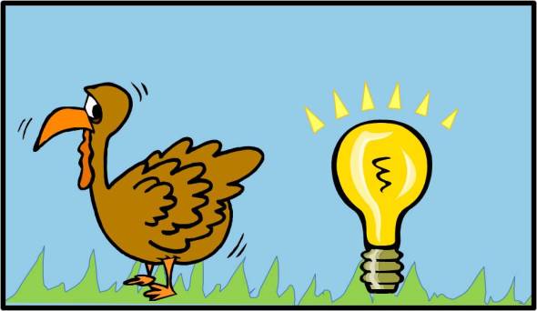 Chicken scared of lightbulb: Afraid of innovation
